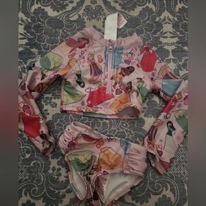 Disney Princess Print Two-Piece Swimsuit